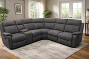 Torino Corner Dark Grey &amp; Light Grey Recliner Sofa