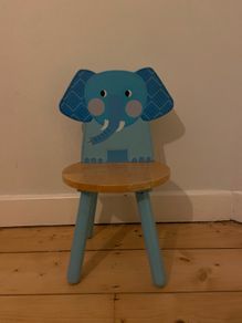 Jungle Animal Chair Elephant wooden seat kids