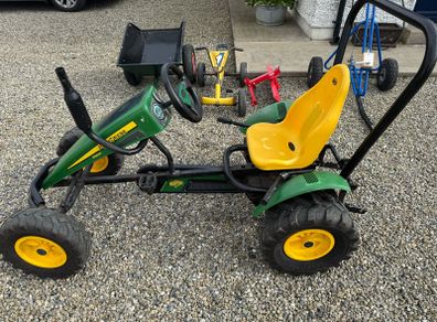 Berg John Deere Go cart with 3 attachments