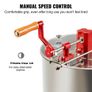 Manual Honey Extractor, 2/4 Frames Honey Spinner Extractor, Stainless Steel Beekeeping Extraction, Honeycomb Drum Spinner with Lid, Apiary Centrifuge Equipment with Height Adjustable Stand Image 5