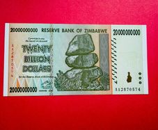 Zimbabwe  20 BILLION  DOLLARS  2008 Verified Under Uv Light ( Uncirculated ) Pick 86a