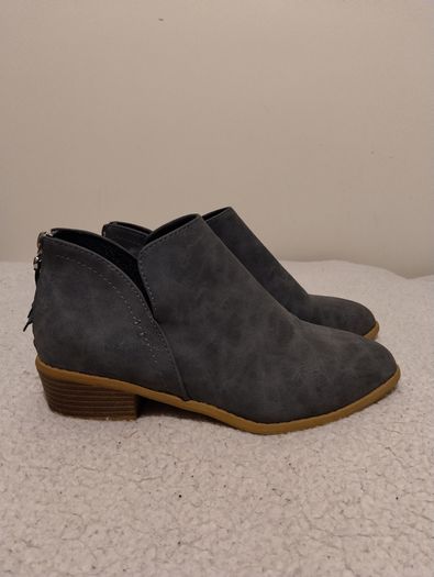 Grey Suede Ankle Boots