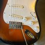 fender squire stratocaster with Harley Benton amp and maxon overdrive pedal Image 4