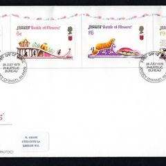 1970 Jersey Battle Of Flowers Commemorative Stamps First Day Cover (FDC)