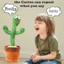 Dancing Cactus Plush Toy Can Singing And Recording To Learn Talking Kids Gift Image 3