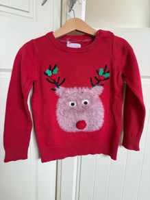 Kids Reindeer Christmas Jumper