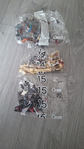 Large box of lego , accessories and weapons