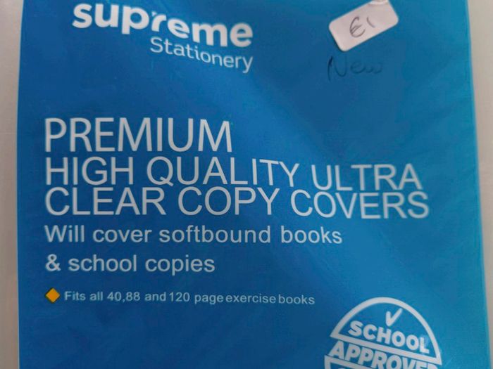 5 Clear Copy Book Covers (new).