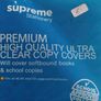 5 Clear Copy Book Covers (new). Image 2