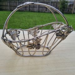 Silver-plated wine basket by Silea