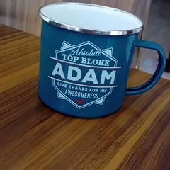 history and heraldry enamel mug...Adam