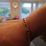 9ct gold figaro bracelet Image 9
