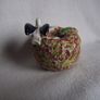 19th Century Staffordshire Pottery "Bird on Nest" Quill Holder Image 3