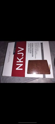 Holy Bible nkjv Large print wide margin reference brown leathersoft brand new on3ne3ss