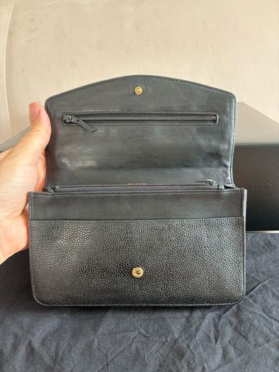 chanel Vintage WOC clutch Black Caviar Gold Hardware