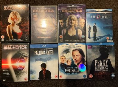 blu ray and dvd sci-fi  series etc collection