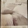 NEW White satin stripe duvet set - single Image 2