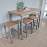 kitchen Island table and stools Image 4