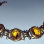 Vintage K&L 14ct Gold & Amber Bracelet Image 8