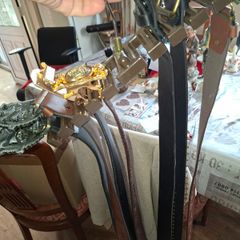 A few Men's Belts and a holder for 10 Belts Price is for One Only