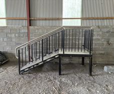 Prefabricated Access Steel Steps & Landing