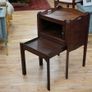 George III Tambour Front Mahogany Tray Top Bedside Cabinet Image 4