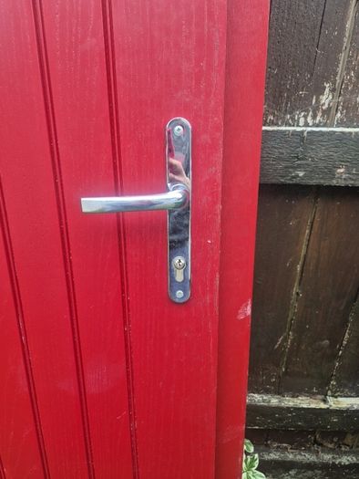 Red Palladio composite Front Door
