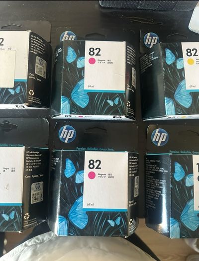 HP Genuine Printer Ink Cartridges HP 10 and HP 82 (Black, Cyan, Magenta, Yellow)