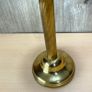 Vintage Brass Floor Standing Ashtray with Glass - Mid Century - Pedestal Image 9