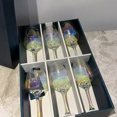 New Newgrange Living Rainbow/Iridescent Wine Glass Set (Set of 6)
