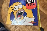 Simpsons metal sign