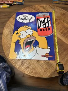 Simpsons metal sign