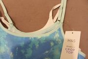 2 pack size 8 crop sports tops