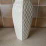 Belleek China 2 Country Trellis Vases 7" & 10" Image 9