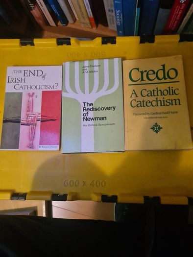 Religious Books.  The Rediscovery Of Newman First Edition. . Credo .a Catholic  Catechism.  The End Of Irish Catholicism