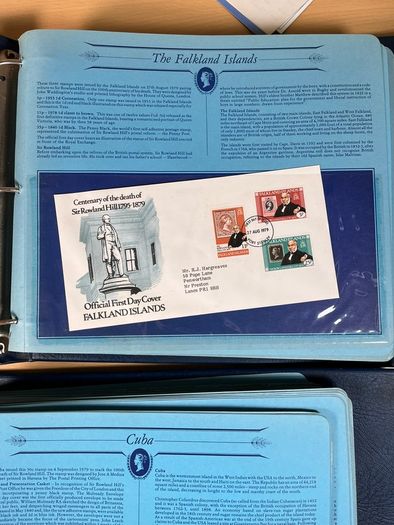 Great Historical Stamps First Day Covers 2 Binders - Job Lot - 102 pages