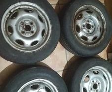 6 x Toyota Corolla E10 XLI E11 Steel Wheel Steelies