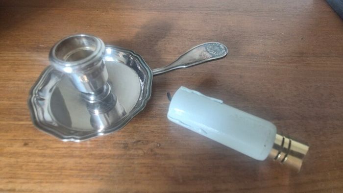 Christofle Gallia Silver plated Candlestick / Chamber stick