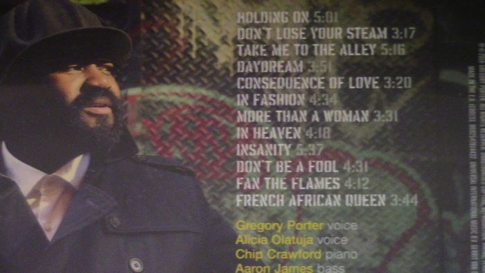 Gregory Porter - Take Me To The Alley CD