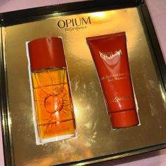 Vintage YSL Opium Perfume - 50ml gift set