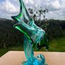 vintage hand blown art vase Image 2