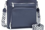Brand New Women's Shoulder Bag Large Trendy Handbag with Wallet Function - Blue