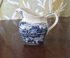 Vintage Blue & White Creamer jug