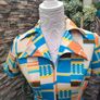 vintage 60s 70s funky print dress Image 2