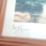signed print of sea side. Image 2