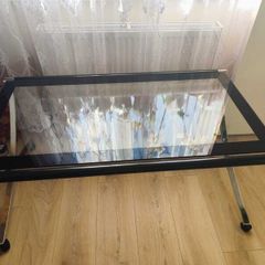 Coffee Table. Chrome and glass