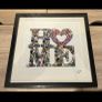 Framed Handmade Pique Assiette Mosaic Image 8