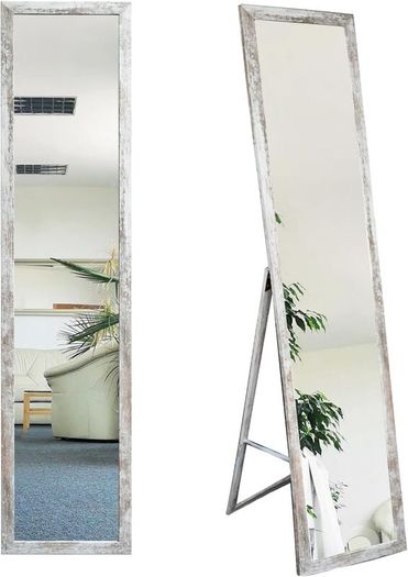 Large floor mirror broken