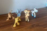 6 safari animal figurines