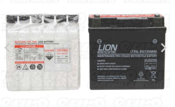 Honda / Yamaha Motorcycle Battery YTX5L-BS